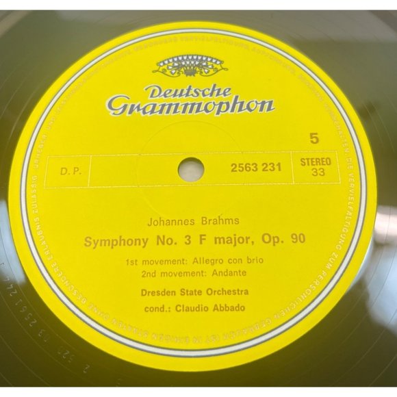 Johannes Brahms 4 Symphonies 4LP Box Set Deutsche Grammophon Vintage 33RPM - Picture 8 of 14